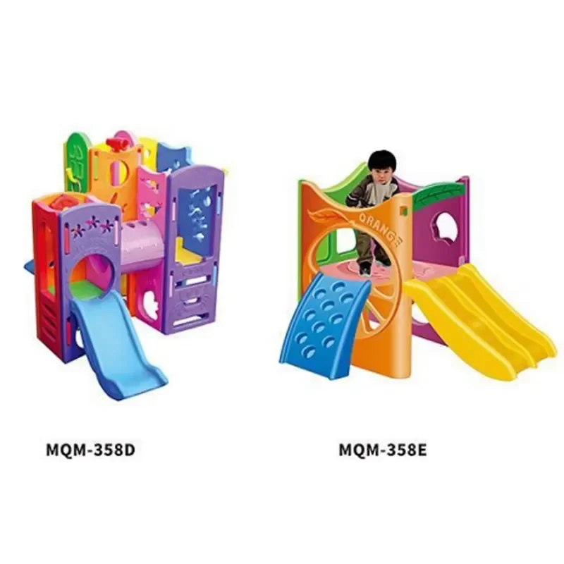 Kids Playhouse Slide Series Multiple Material Indoor Outdoor Adventure Play Set for Kindergarten Daycare Educational