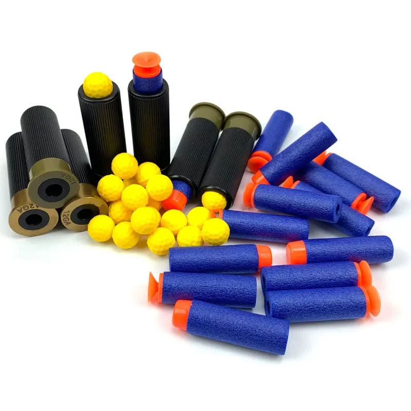 PLAYFUL BAG Outdoor sports JiQu M870 EVA 4.5CM sucker soft elastic 13MM PU ball soft shell sponge gun accessories qd13