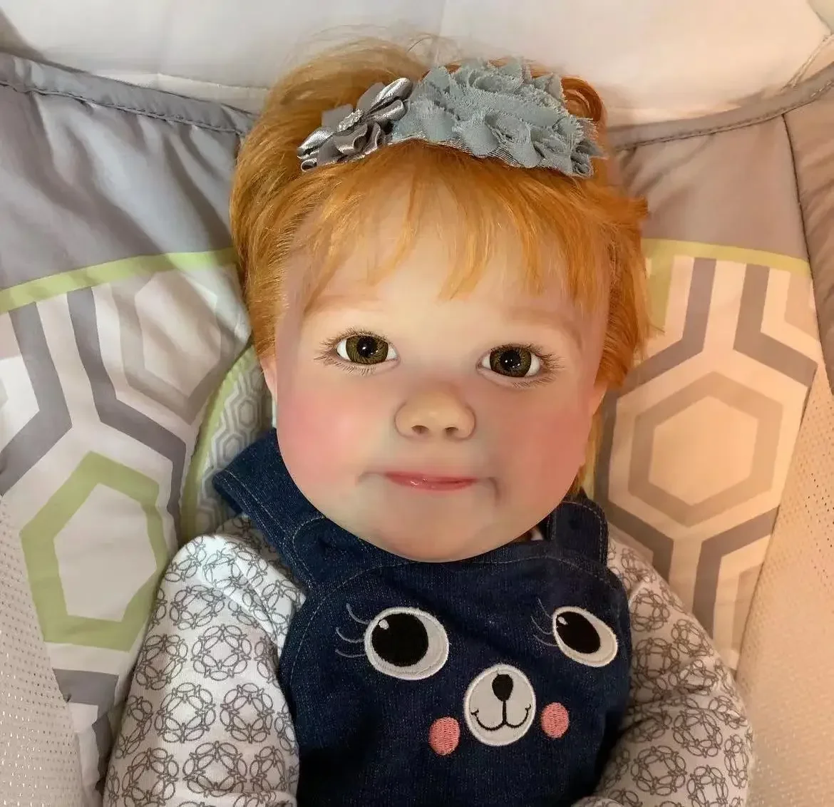 DLS 맞춤형 한정 공급 25인치 Reborn Baby Awake 2버전 헤어 페인트 키트 포함/천 바디 포함 DIY 부품