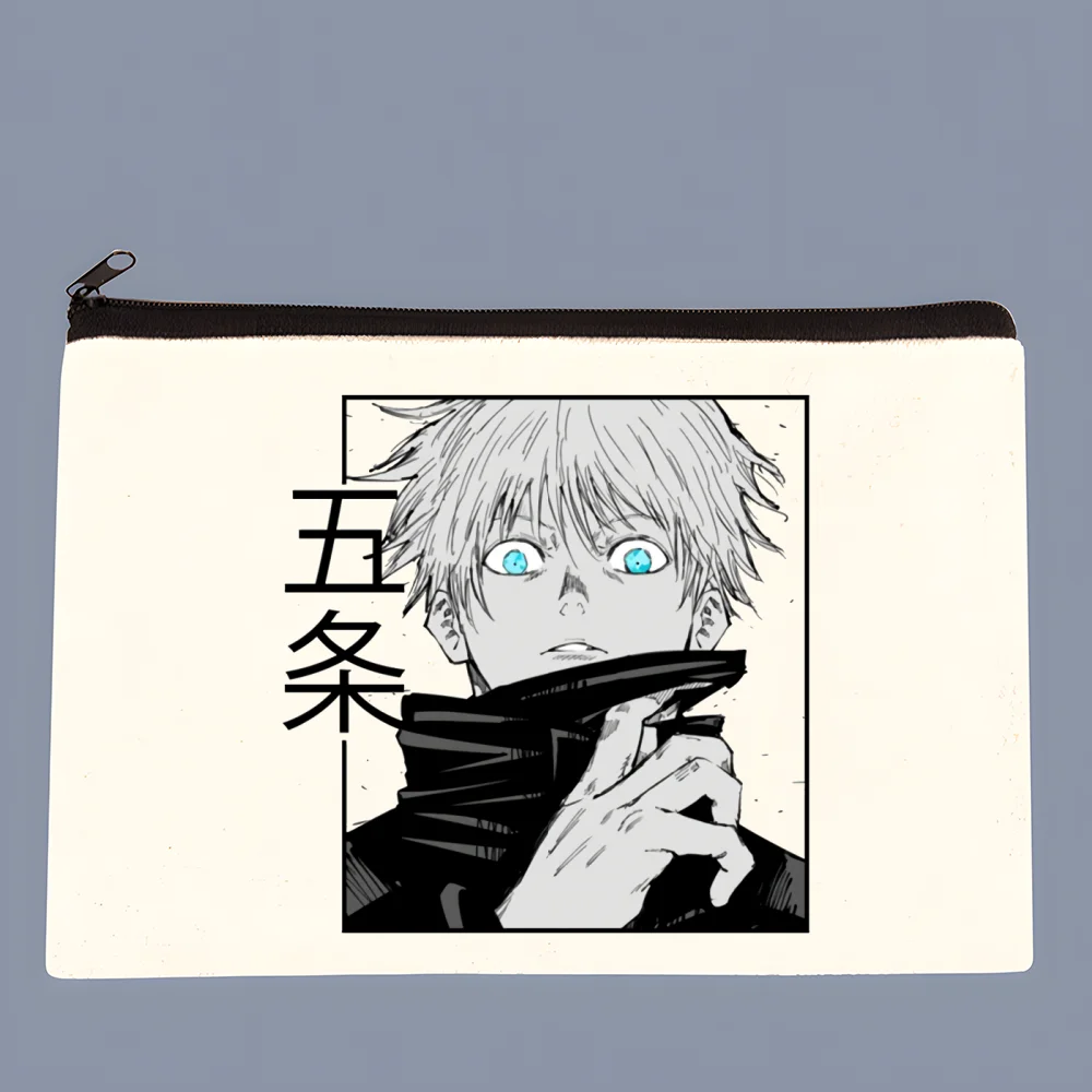 jujutsu kaisen Canvas Coin Purse Clutch Printing Cloth Coin Purse Student Case Customization