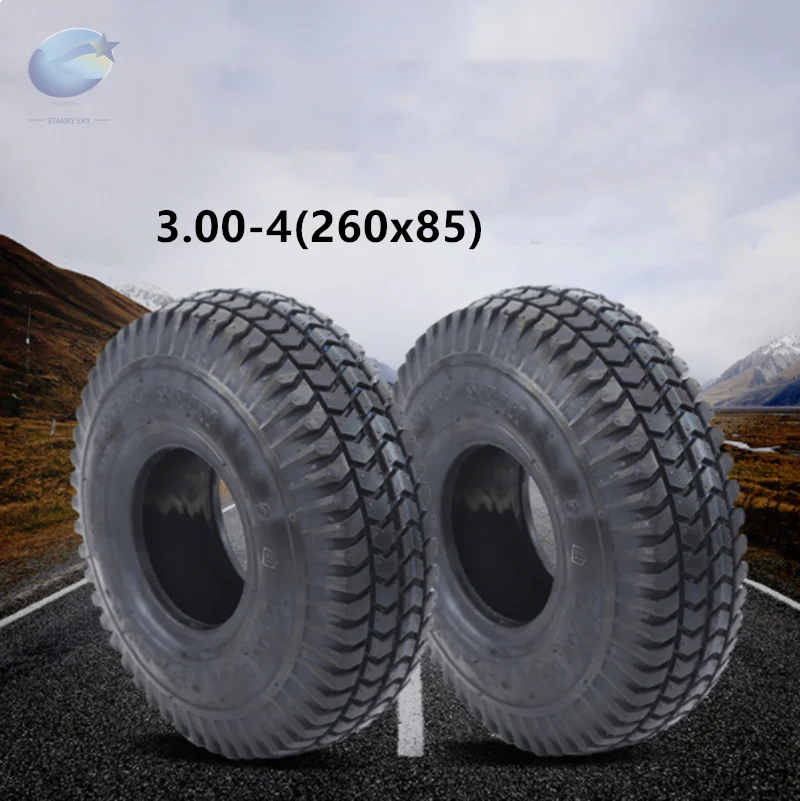 2pack 3.00-4 260x85 Utility Dolly Hand Truck Tire for Razor E300, Razor E325 Honda Minimoto Sport Racer Electric Scooter Tire