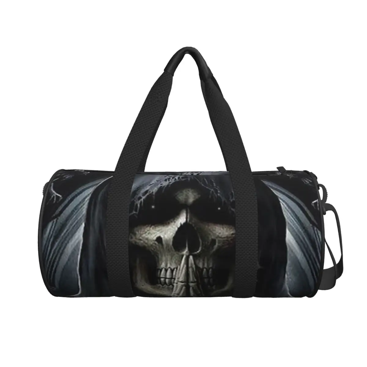 

Santa Muerte Saint Death Goth Мексиканская Muertos Череп Большая спортивная сумка Многофункциональная дорожная сумка Duffle Сумка для фитнеса