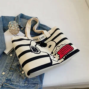 Snoopy drawings of cartoons for female students, large capacity canvas bags, portable casual backpack, mother backpacks 12 Main Sales Snoopy Backpack - №3