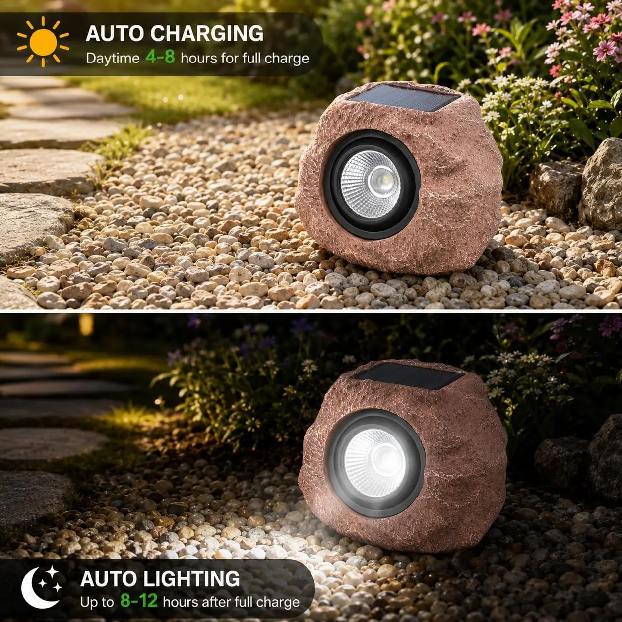 Outdoor Decor Lights Polished Stainless Steel 4in IP65 Waterproof 12 Pack Winter Green