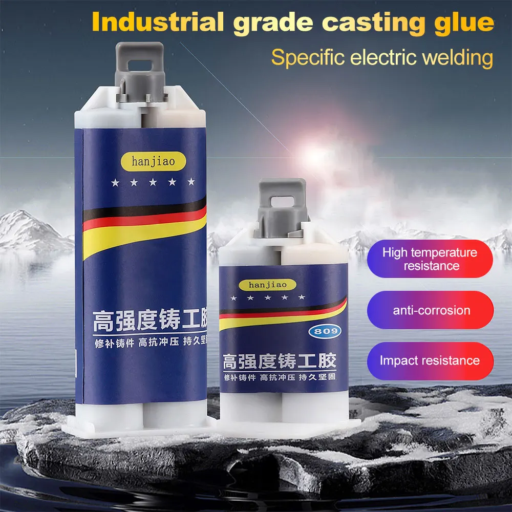 

100g Industrial Repair Paste Glue Heat Resistance Cold Weld Metal Repair Paste AB Adhesive Casting Agent Tool Super Welding Glue