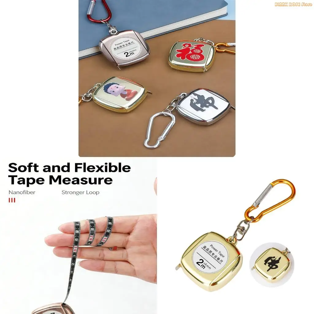 K1AE Tape Measure Keychains Measuring Tape Portable for Various Measuring Tasks