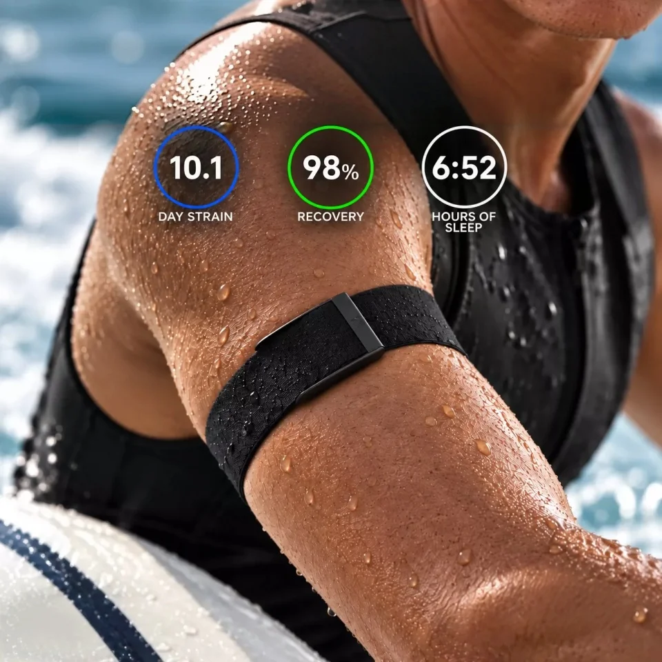 Waterproof Quick Dry Bicep Band Compatible with WHOOP 5.0 MG Adjustable Armband Replacement Strap Fitness Tracker Accessory