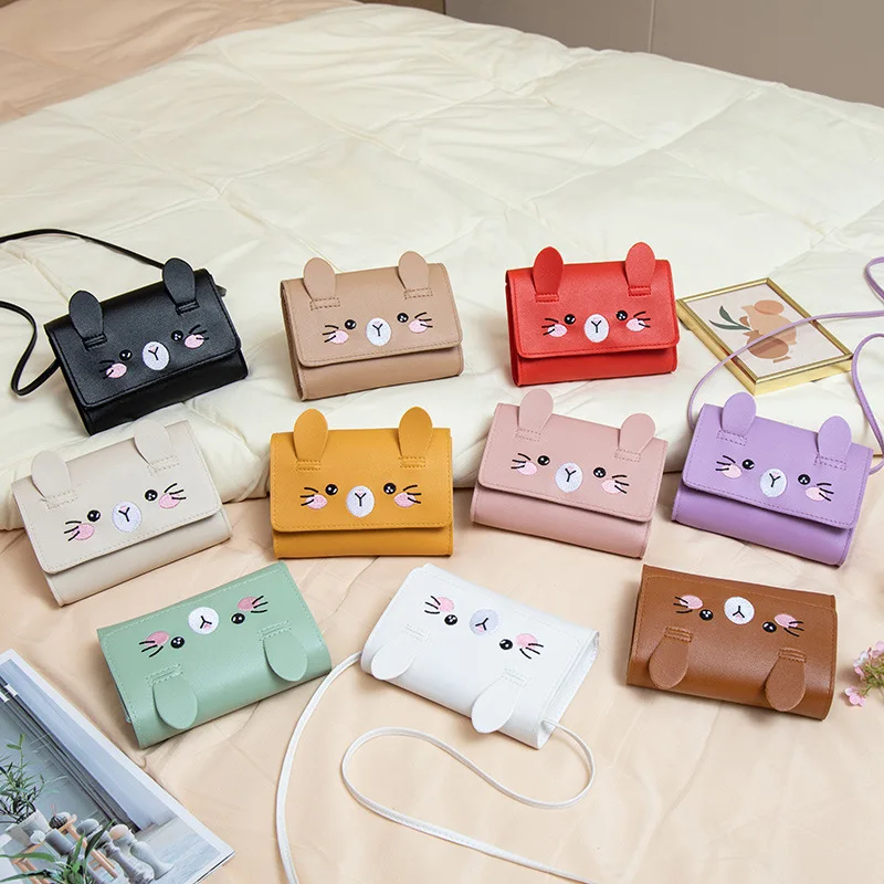 

Women's Shoulder Bags Cartoon Embroidery Cat Kawaii Sweet New Shoulder Bags Luxury Brand High-quality Crossbody Bags For Girl