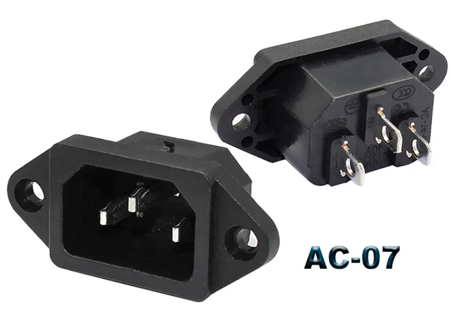 IEC320 C14 Elektrische AC-Buchse 3-polig Rot LED 250V 10A Sicherung Buchse Stecker Einlassanschluss 2-polige Buchse Montage-Wippschalter – Detail 19