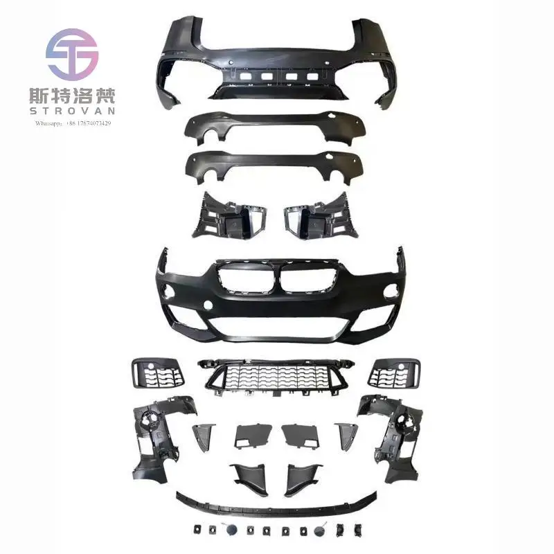 

High Quality Car Body Kit for BM-W X1 F48 F49 2016+ Upgrade MT Style Front Rear Bumper Side Skirt Exterior Bodykit