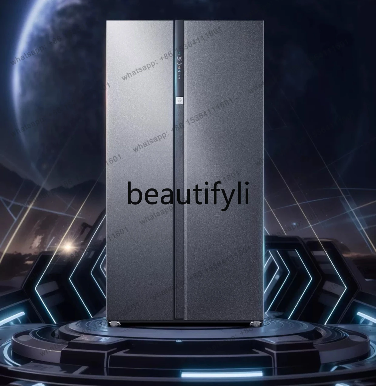 Double door large capacity first-class frequency conversion energy-saving air-cooled frost-free refrigerator for home use