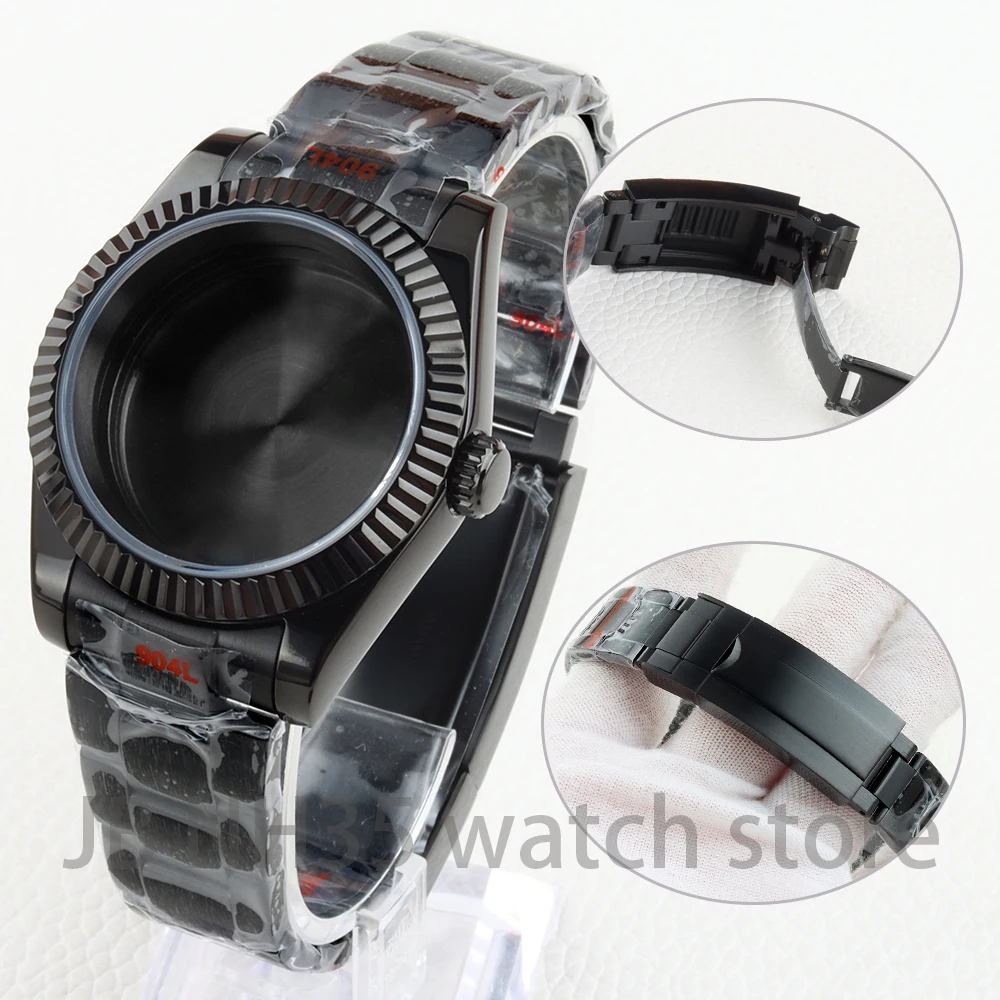 

Gold/Rose Gold 36/39mm NH35 Case Sapphire Glass Stainless Steel Oyster Brushed for Seiko NH35 NH36 Movement Datejust 28.5mm Dial