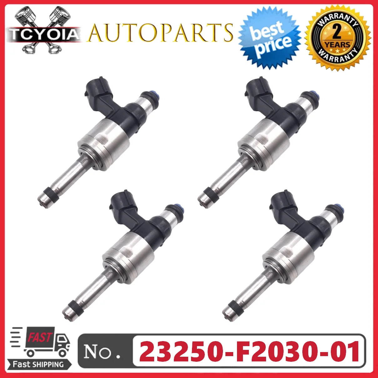 

4pcs/lot Auto Parts Fuel Injector Nozzle 23250-F2030-01 23209-F2030-01 For TOYOTA Corolla Camry 2.5L