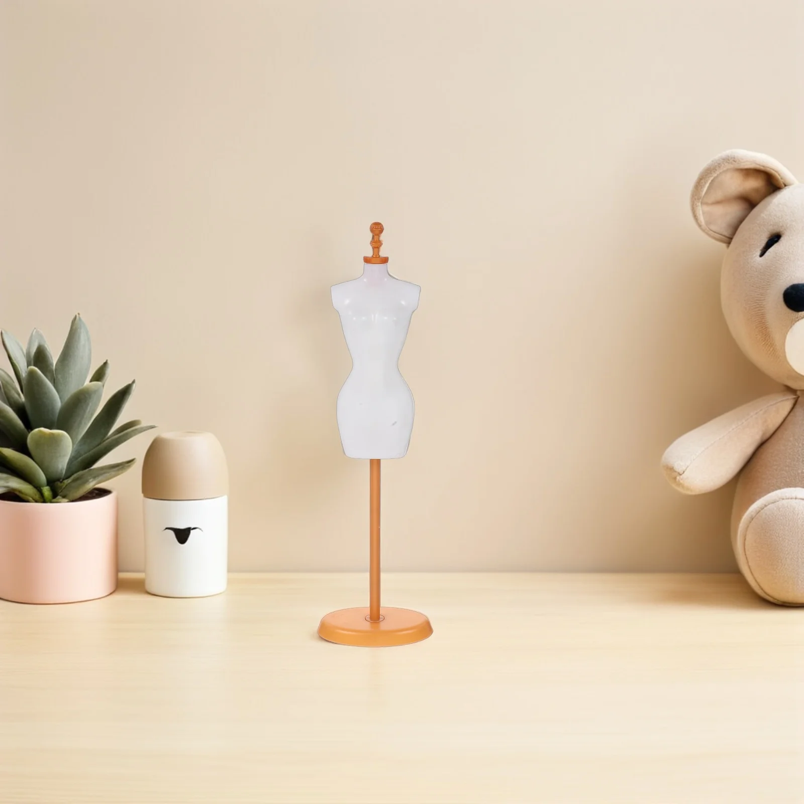 

6Pcs Small Dress Form Mannequin - Portable Half-Length Display Stand for Miniature Wardrobe Showcase and Home Decor Accessory