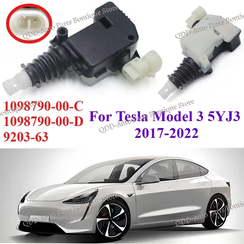 

1098790-00-C 1098790-00-D 9203-63 For Tesla Model 3 5YJ3 2017 2018 2019 2020 2021 2022 Frunk ACTUATOR HOOD LOCK Front Secondary