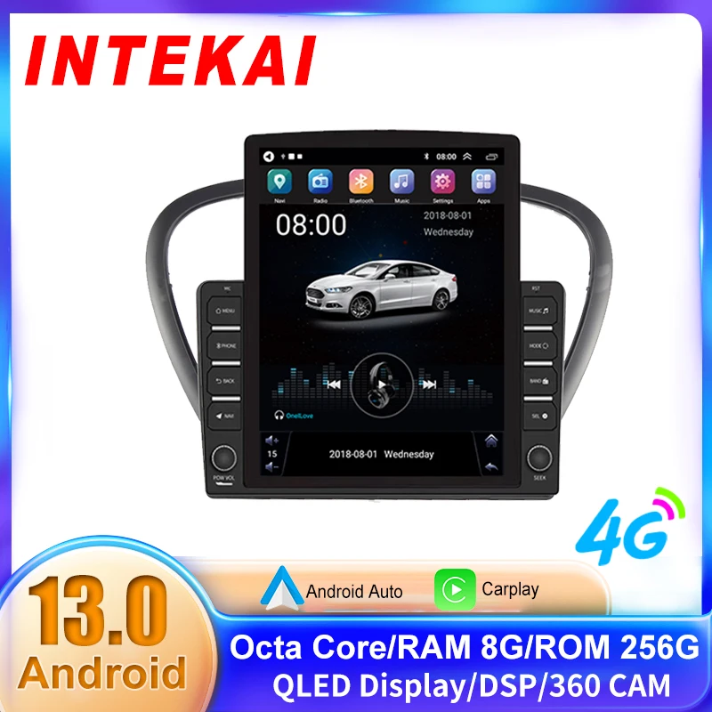 

9.7" Vertical Style Tesla Screen Android 12.0 Car Radio For Peugeot 607 2004-2010 GPS Navigation Multimedia Player Stereo Screen