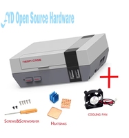 Mini NES NESPI CASE Retroflag Case with Cooling Fan Designed for Raspberry Pi / 3 / 2 / B+