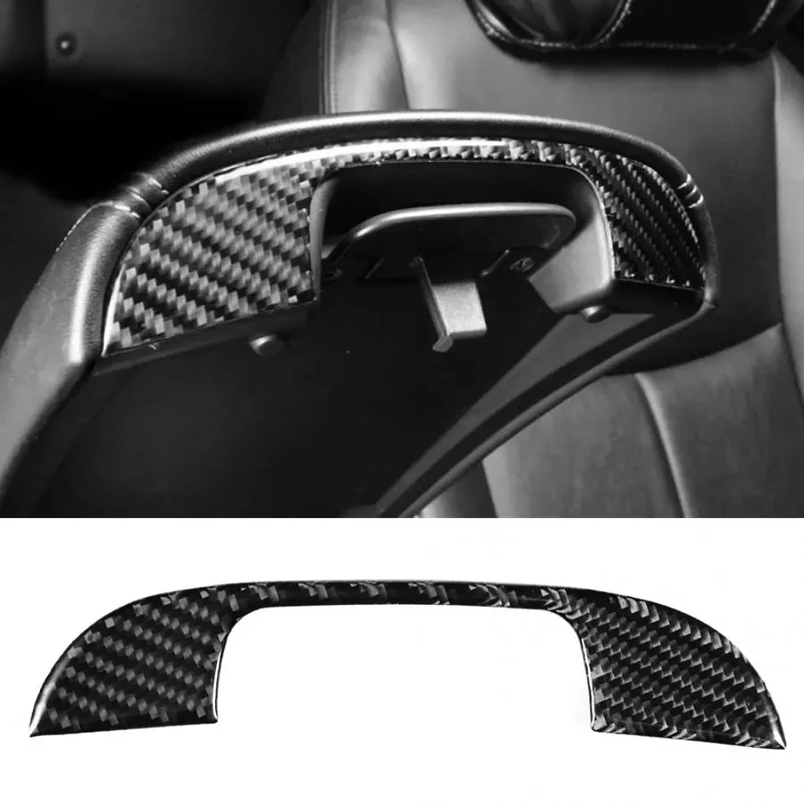 Carbon Fiber Car Central Armrest Storage Box Panel Covers Stickers Trim for Infiniti Q50 Q60 Car Accessories Interior