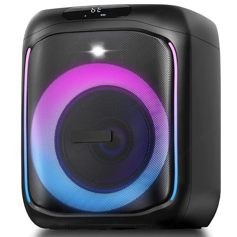 NDR-K6 Latest Bluetooth Speakers 6.5-inch TWS Stereo Speakers 1000W Peak Power Outdoor RGB Subwoofer With Wireless Microphone