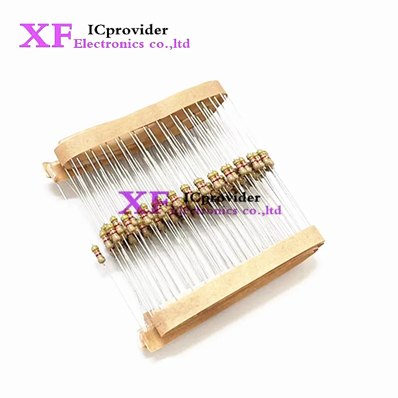 100pcs 1/2W Carbon Film Resistor 0.5W 5% 1R - 10M 0R 10R 100R 220R 330R 1K 2.2K 4.7K 10K 22K 47K 100K 1M 0 10 100 220 330 ohms
