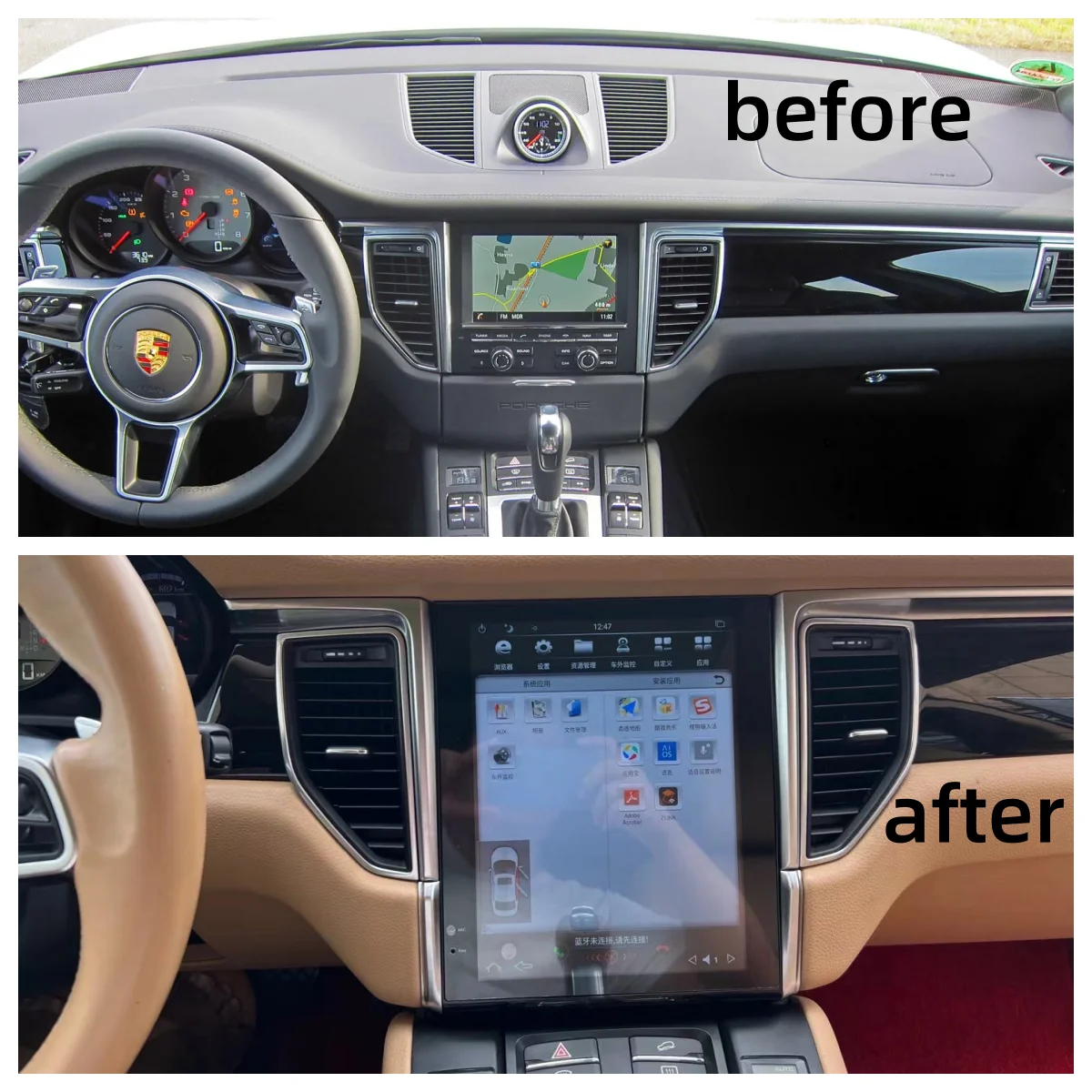 Android Auto Newest Android 13 Car Radio For Porsche Macan 2010-2015 Wireless CarPlay GPS Navigation Wifi IPS Multimedia Player