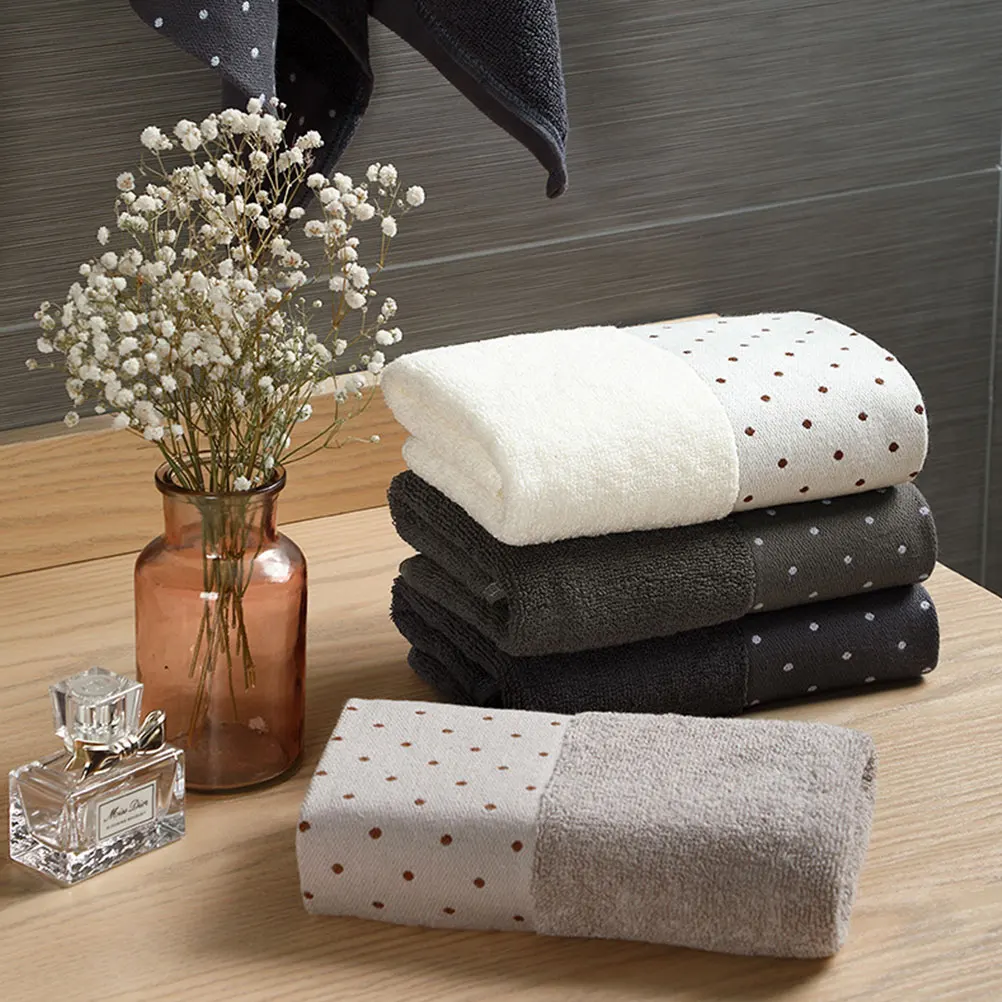 

4pcs Pure Cotton Towels Face Cleansing Bath Washcloth Household Sweat Towel For Families Soft Absorbent 100% Cotton Towel