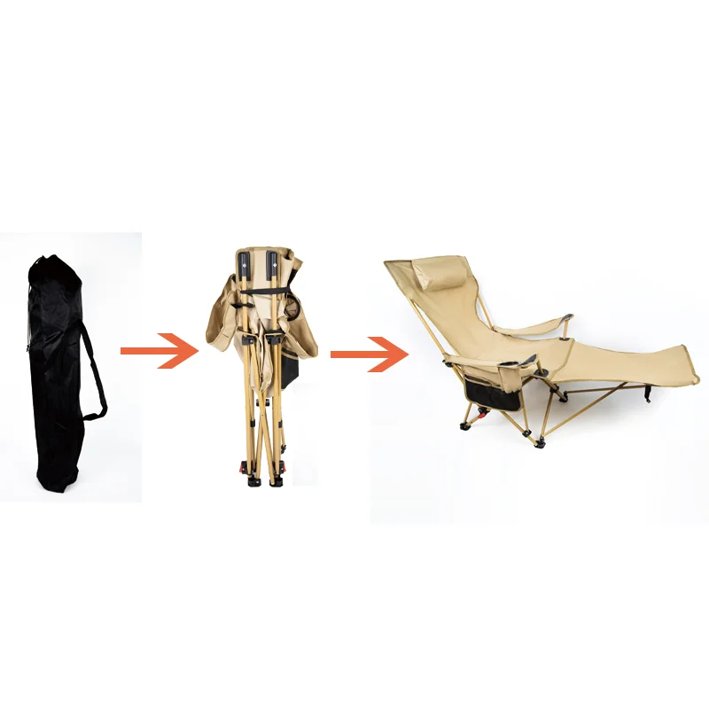 

Low-priced Foldable Stainless Steel Outdoor Foldable Footrest Chair Modern Garden Chair Camping Chair