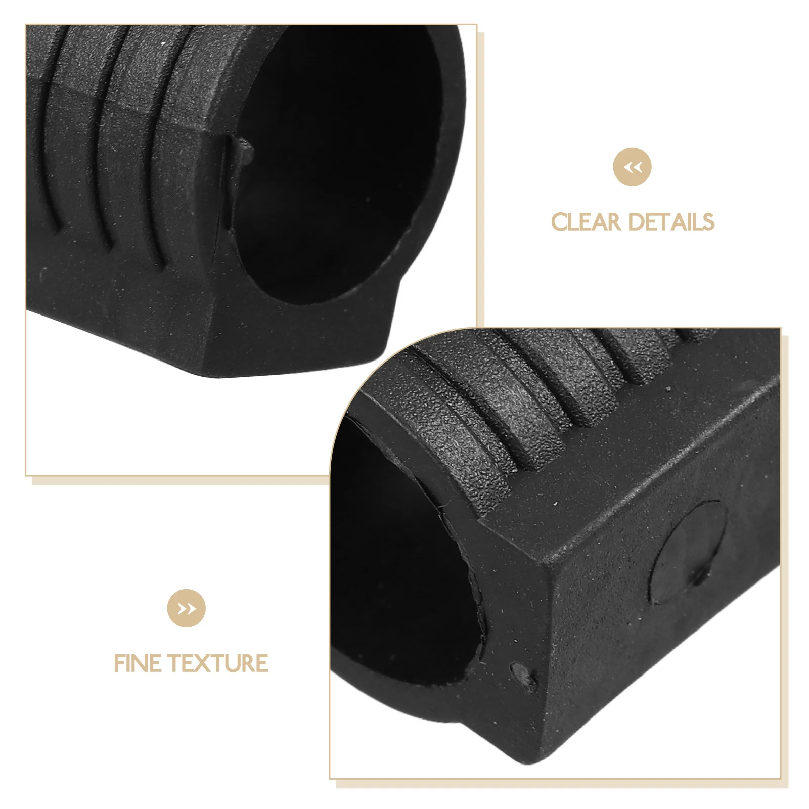 10 قطعة شكل قوس U-شكل البلاستيك كرسي الساق قبعات حافظات الأرضية لشريط البراز كرسي قدم الأثاث ينزلق 19 مللي متر #2