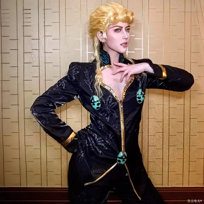 

Anime JOJO Cosplay Giorno Giovanna Costume Bizarre Adventure: Golden Wind Uniform Halloween Carnival Outfits Men Clothing