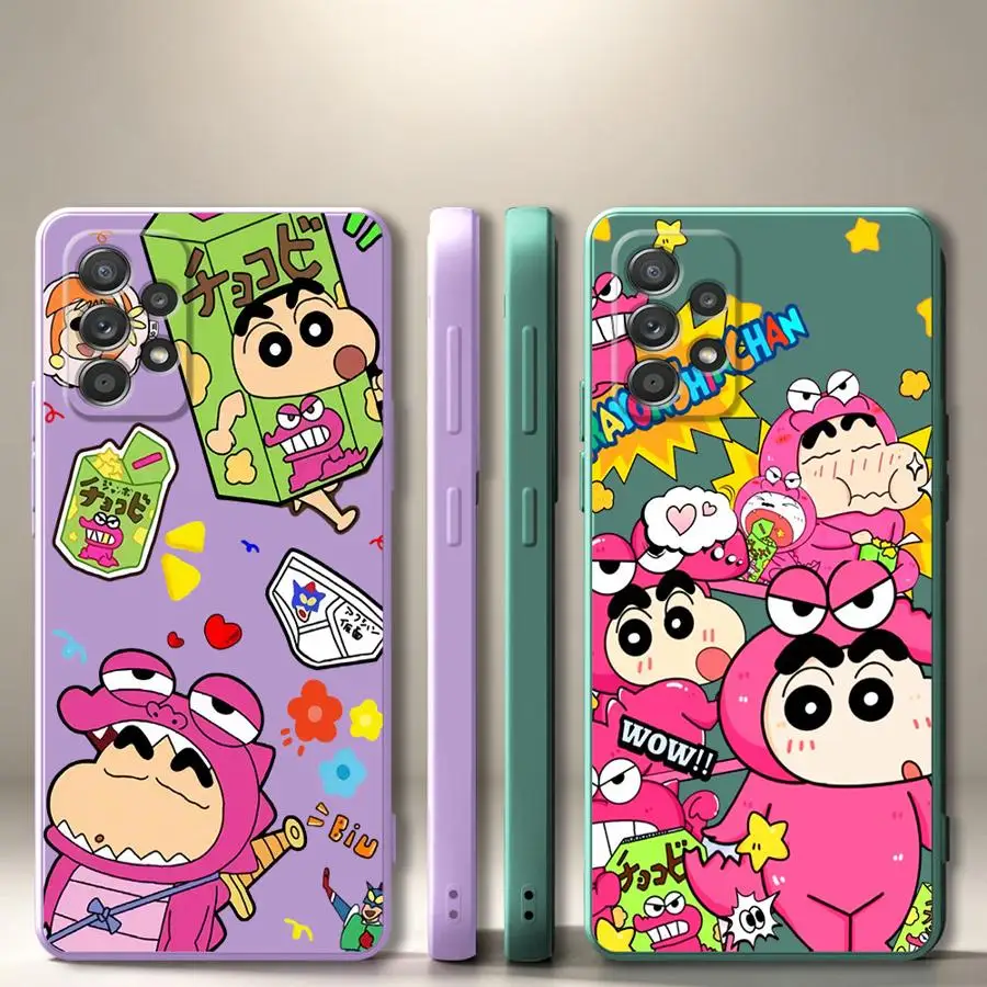 Case for Samsung Galaxy A03 A04 A71 A73 A02s A06 A20s A50 A56 A53 A30s A05 Phone Cover Cra-yons Shin-chans