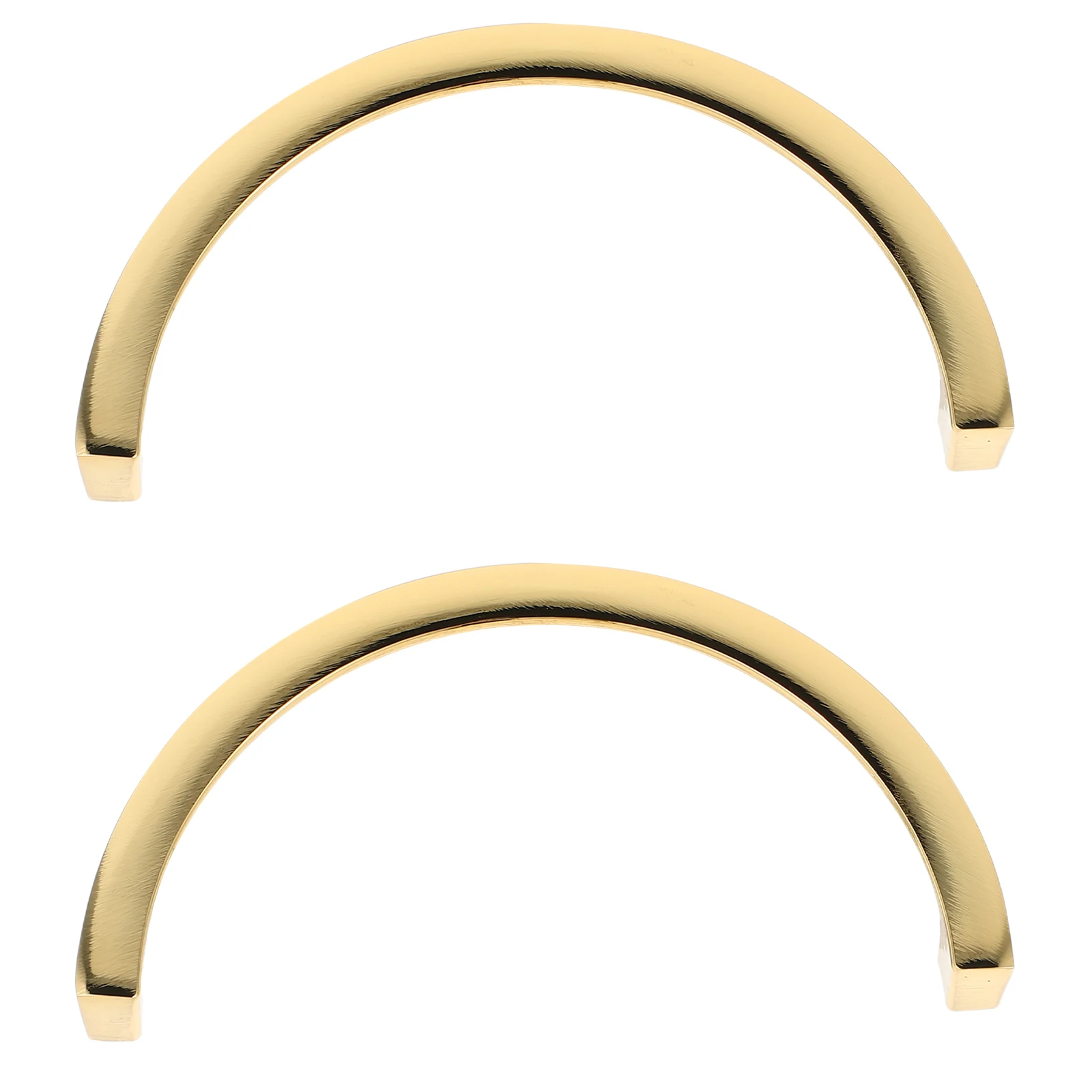 

1 set Aluminum Alloy Cabinet Pulls Drawer Handles Modern Semi Circle Design Sturdy Hardware for Kitchen Bedroom Wardrobe