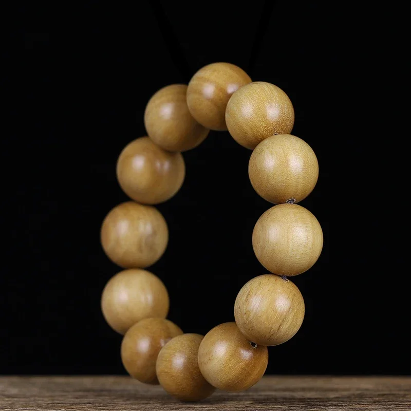 

Natural Sandalwood 20 Bracelet Black Meat Submerged Small Hole Buddha Beads Men's and Women's Sandalwood Bracelet Jewelry