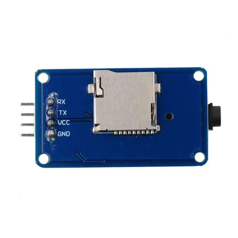 YX6300 MP3 Music Player Module UART TTL Serial Control with SD/TF Card Support 3.2-5.2V for DIY Electronics Projects