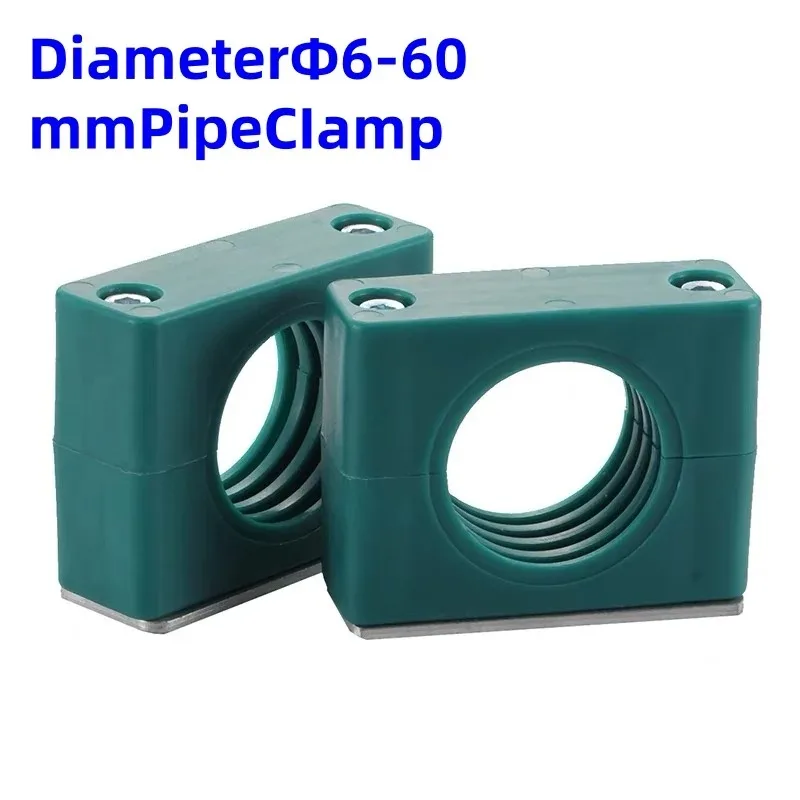 5PCS 6/8/10/12/14/16/18/20/22/25/27/28/30/32/35/40mm Diameter Pipe Bolted Plastic Clips Pipe Clamp Tube Fastener Kit