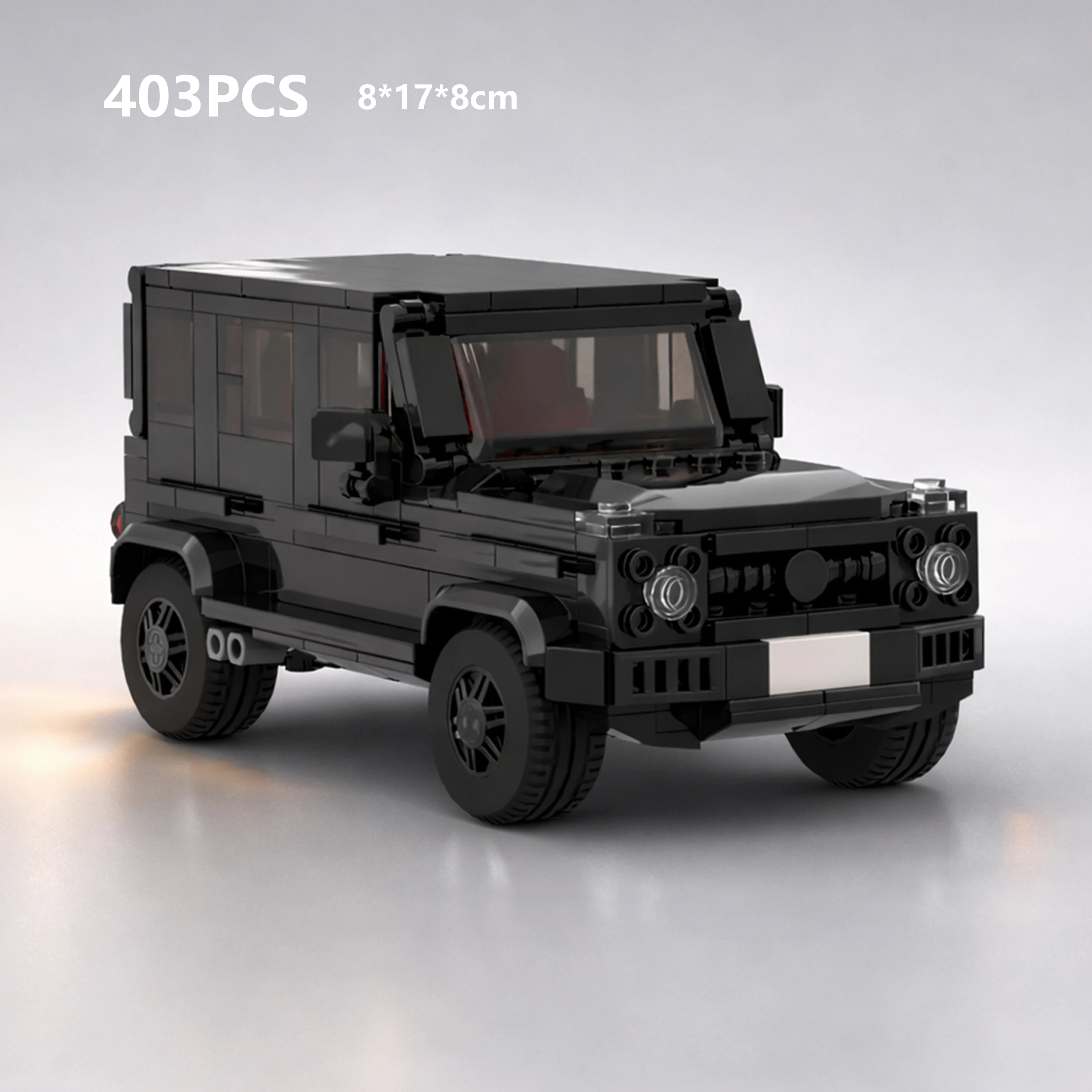 

Конструктор MOC G63 в стиле внедорожника, гоночный автомобиль, 403 детали, 8-штырьковые широкие мелкие кирпичики, модель для сборки, игрушка-подарок