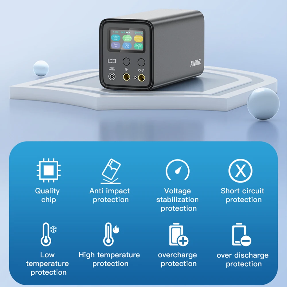 AWithZ UF20B Energy Storage Super Farad Capacitor Spot Welding Machine 18650 Lithium Battery DIY Nickel Sheet Welding Machine