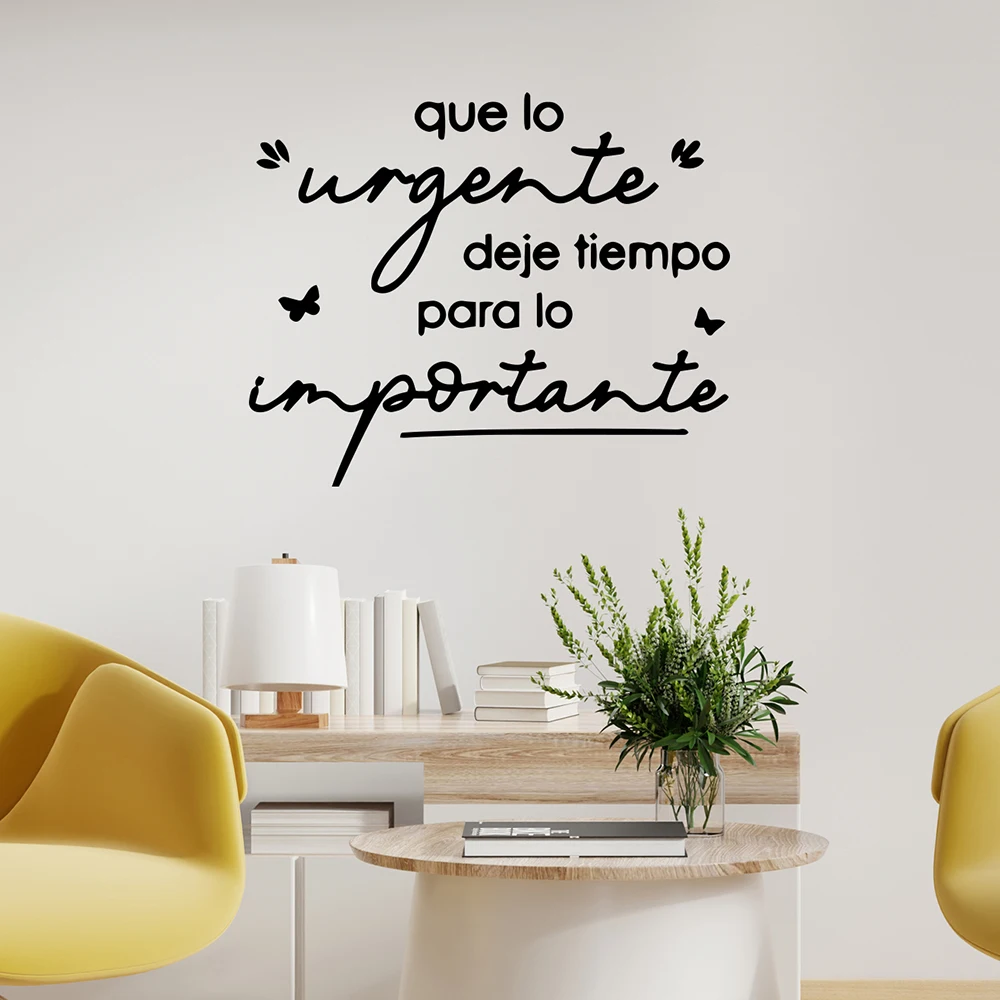 1pc time spain phrase art wall stickers vinyl self-adhesive art sticker home decoration diy Quote wall Decal