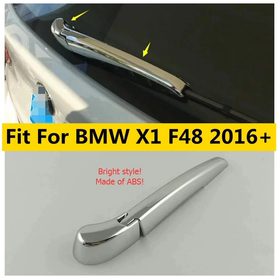 

ABS Chrome Rear Window Wiper Windscreen Windshield Rain Decoration Frame Cover Trim For BMW X1 F48 2016 - 2021 Car Accessories