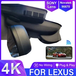 Dash Cam For Lexus ES ES300h 300h ES260 ES200 ES330 ES250 ES350 200 260 F SPORT 2015-2025 Car DVR Plug and Play DashCam Camera