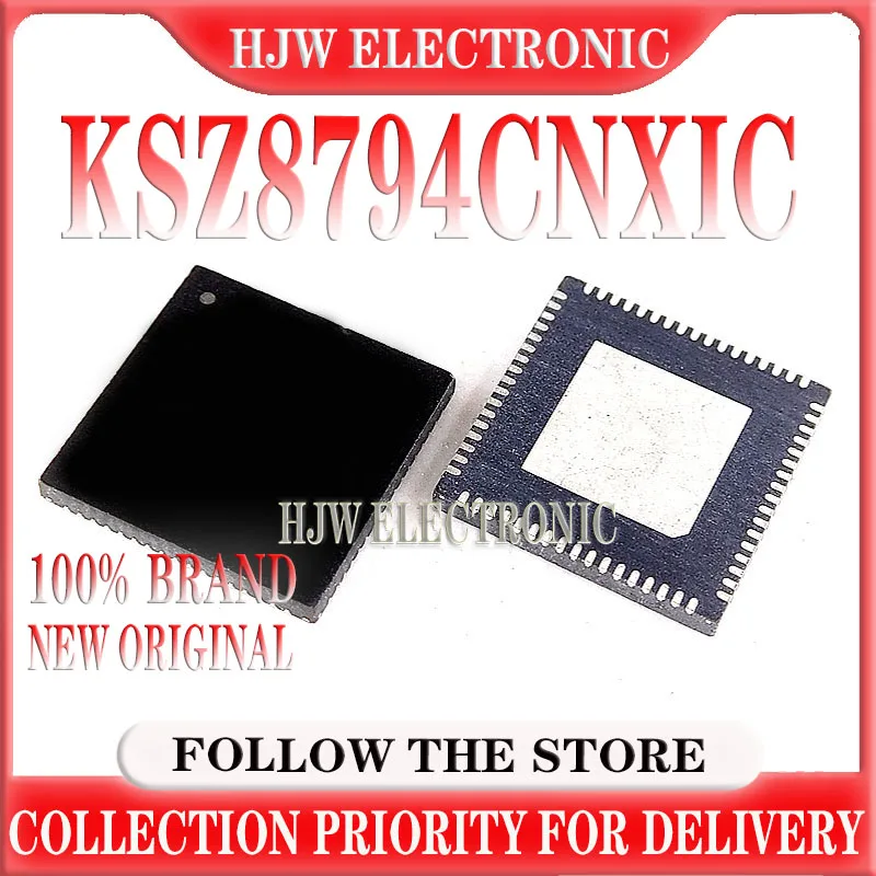 

10-100PCS New Original KSZ8794CNXIC KSZ8794CNXIC-TR VQFN64 Ethernet Industrial Network Control Chip Interface Chip