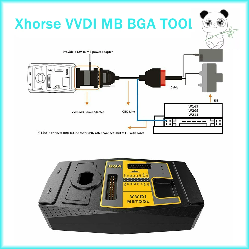 

Original Xhorse VVDI MB BGA Tool V5.1.6 Benz Key Programmer Including BGA Calculator Function