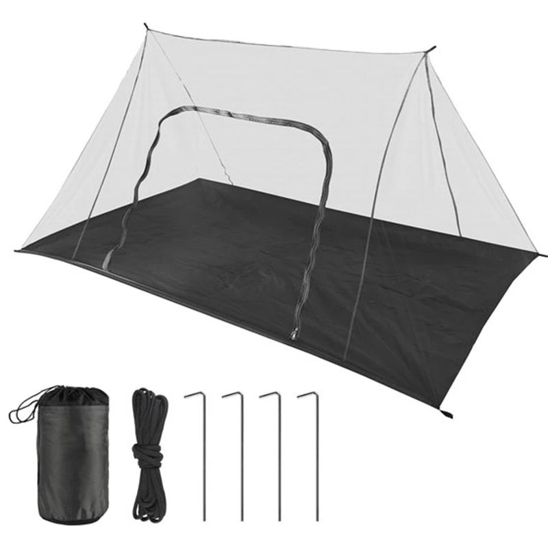 Inner Tent Anti Mosquito Net Ultra Light Trekker Backpacking Tent for 2 Person with Waterproof Oxford Floor Anti-Mosquito Tent