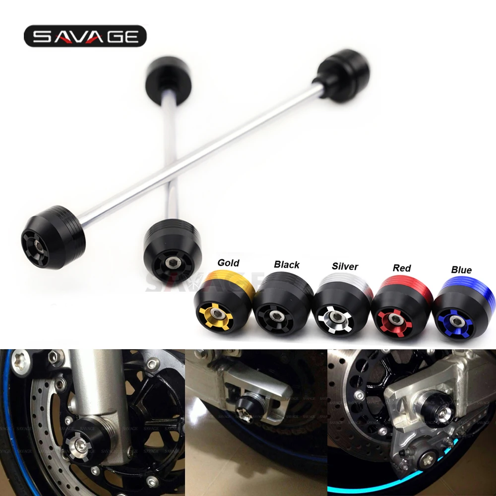 

Front Rear Axle Sliders Wheel Protection For YAMAHA MT01 MT-01 2005-2012 XJR 1300 2007-2016 Motorcycle Accessories Fork Crash