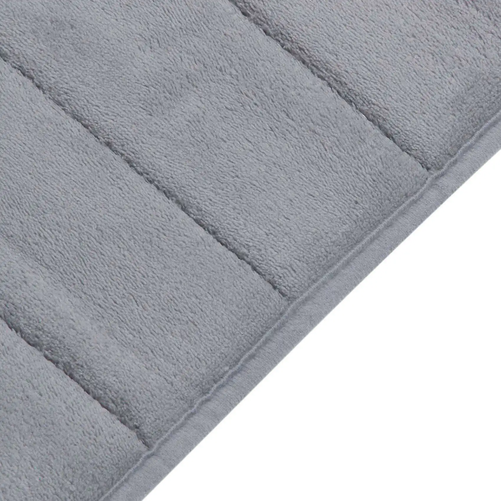 

*X07A 2X 120x40cm Absorbent Nonslip Memory Foam Kitchen Bedroom Door Floor Mat Rug Carpet Gray