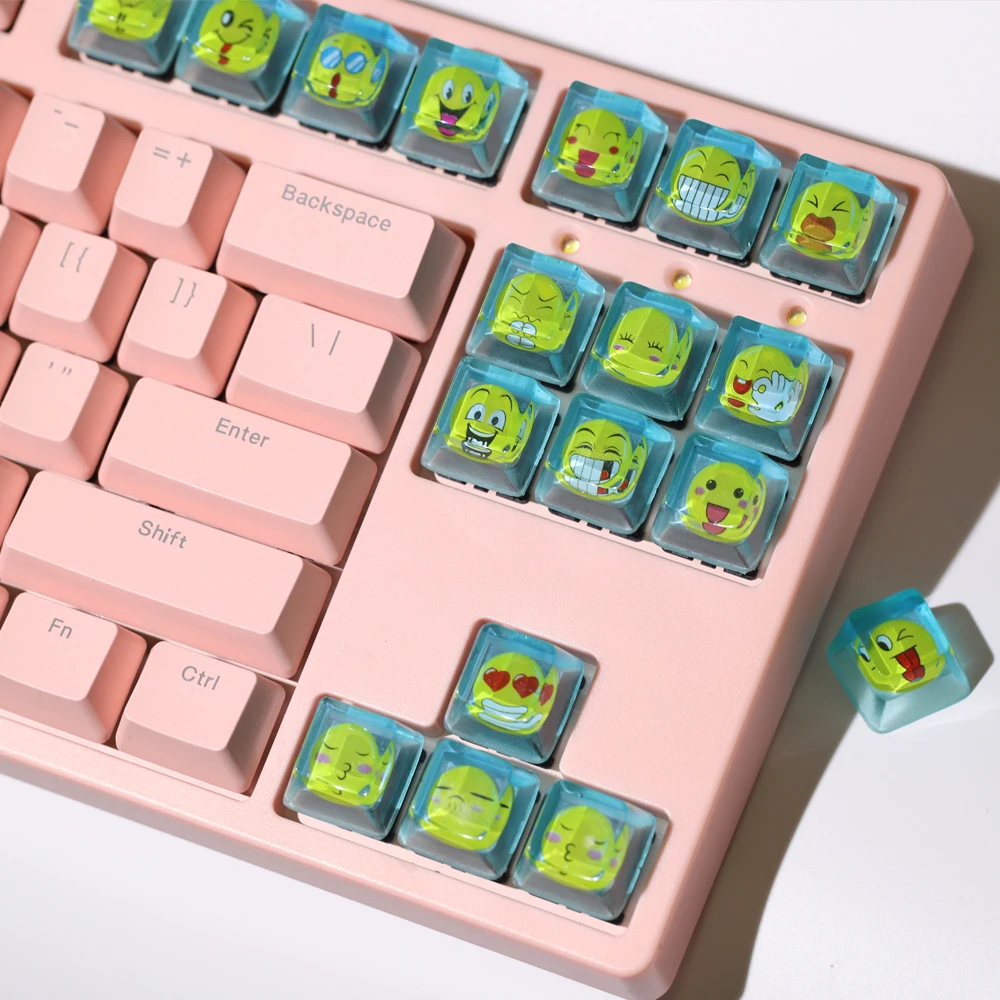 Handgemachte Cartoon Harz Keycap niedliche personal isierte Keycaps für mechanische Tastatur Kreativität durchscheinende Keycap