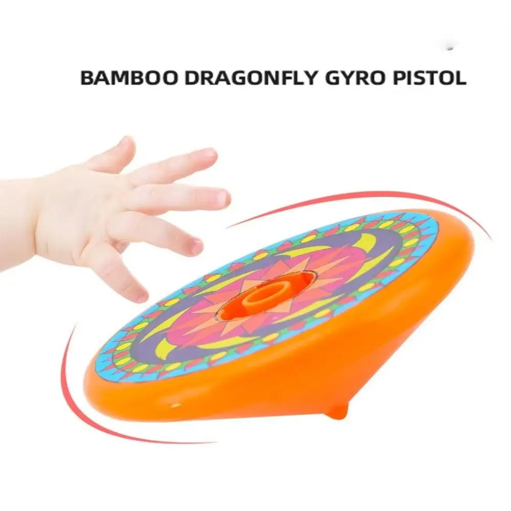 Rotating Stacked Spinning Top Gyro Folding Interesting Flying Stacking Gyroscopes Desktop Game Manual Launcher Gyroscope Set