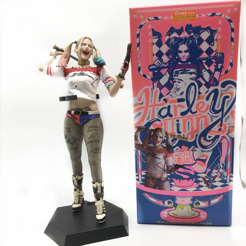 Crazy Toys Harley Quinn Action Figure 1/6th Scale Collectible With Real Frabic Cloth 30Collectable Model Toy Gift