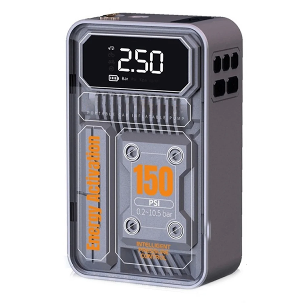 

Digital Display Inflator 150PSI Tire Inflator Compact Design Fast Inflation High Air Volume Overheating Prevention