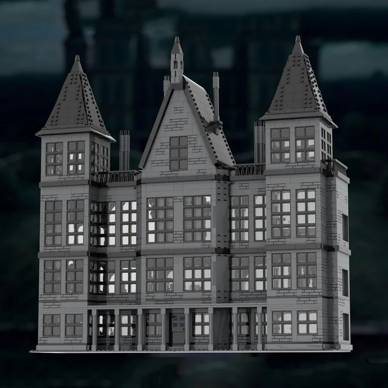 4064PCS Movie Scene Malfoy Manor Building Block Street View Model Assembly Bricks DIY Toy For Children Gift MOC-61644