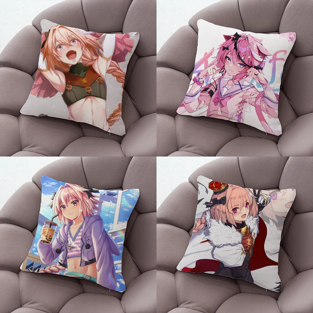

Fate Apocrypha Astolfo Anime Pillow Case Pillow Case Living Room Sofa Cushion Cover Suitable For Home Bedroom Room Decoration